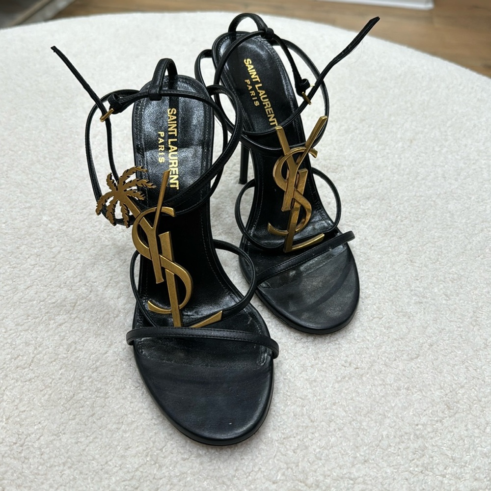 Saint Laurent Cassandra leather sandals